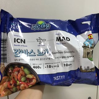 [테이스티나인][레디잇x부루마불] 감바스 뇨끼 460g — 5점을 준 리뷰어가 2022년 5월 올린 사용 사진