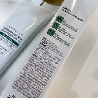 랑벨 랑바이오 블랙 시카 크림 50ml(블랙비 프로폴리스, 시카 4종, 판테놀 10 함유) — 5점을 준 리뷰어가 2022년 4월 올린 사용 사진