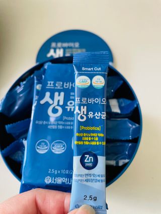 서울약사신협_프로바이오생유산균_2.5G x 100포 — 5점을 준 리뷰어가 2021년 1월 올린 사용 사진