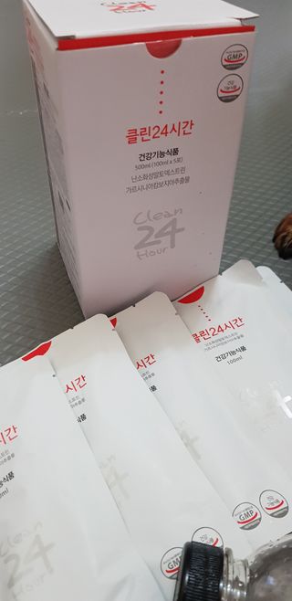 클린24시간 1BOX(5포) + 전용보틀(500ml) — 5점을 준 리뷰어가 2023년 4월 올린 사용 사진