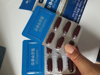 뉴트리션팩토리 비타프렙 오큐슈프림 루테인 오메가3 1050mg — 5점을 준 리뷰어가 2021년 6월 올린 사용 사진