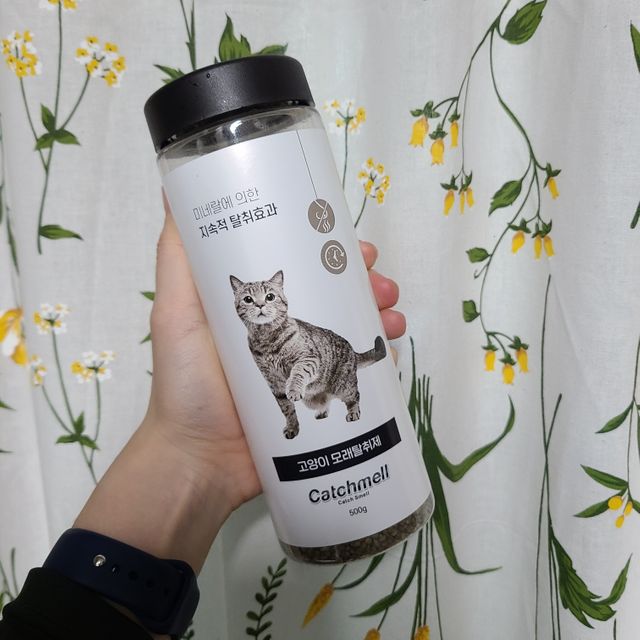 고양이 모래 탈취제 캐치멜 리뷰 사진