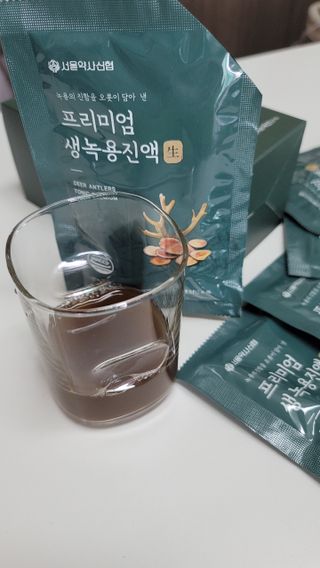 서울약사신협 약사신협_생녹용 진액_70ml x 30포 — 5점을 준 리뷰어가 2021년 7월 올린 사용 사진