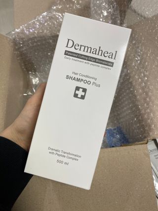 더마힐 헤어 컨디셔닝 샴푸 500ml 3종 중 택1 — 5점을 준 리뷰어가 2021년 4월 올린 사용 사진