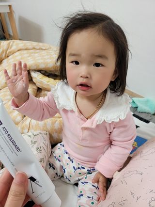 아토스탠다드 베이비크림 — 5점을 준 리뷰어가 2021년 1월 올린 사용 사진