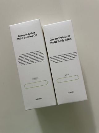 [녹산] 그린 솔루션 멀티 클렌징 오일 + 그린 솔루션 멀티 바디 미스트 — 5점을 준 리뷰어가 2022년 10월 올린 사용 사진
