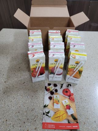 도이캄 착즙 완숙 토마토 200ml 12팩 무설탕 태국왕실 기내식주스 — 5점을 준 리뷰어가 2021년 2월 올린 사용 사진