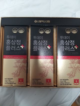 서울약사신협_투데이홍삼정플러스스틱_10g x 30포 — 5점을 준 리뷰어가 2021년 3월 올린 사용 사진
