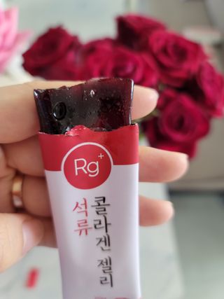 함초록 Rg+ 석류콜라겐젤리 — 5점을 준 리뷰어가 2021년 4월 올린 사용 사진