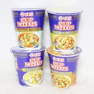 NISSIN 닛신 컵누들  4종 - 씨푸드오리지날, 씨푸드 스파이시, 씨푸드 커리, 씨푸드 XO소스 — 3점을 준 리뷰어가 2022년 3월 올린 사용 사진