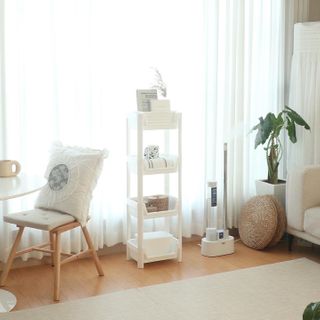 창신리빙 [블랑 다용도 선반 2단, 3단, 4단] 똑똑한 정리 수납 — 5점을 준 리뷰어가 2021년 2월 올린 사용 사진
