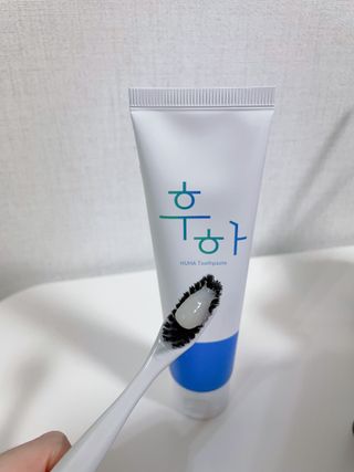 [심폐소생소] 무불소 임산부 천연 치약 — 5점을 준 리뷰어가 2021년 11월 올린 사용 사진