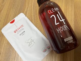 클린24시간 1BOX(5포) + 전용보틀(500ml) — 4점을 준 리뷰어가 2023년 3월 올린 사용 사진