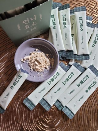 [건강미] 언니효소 마일드 본품 30포 / 쌀과자맛 효소 — 5점을 준 리뷰어가 2022년 4월 올린 사용 사진