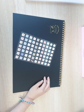 리훈 곰부 체크리스트+ 곰부 리무버블스티커 1장 — 5점을 준 리뷰어가 2021년 5월 올린 사용 사진