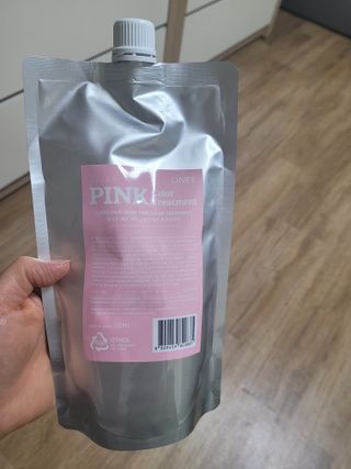[유니프] 헤어 샤이니 핑크 컬러 트리트먼트 500g — 5점을 준 리뷰어가 2023년 10월 올린 사용 사진