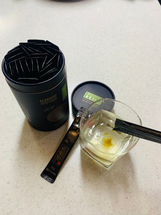 프리마인 자체 기업부설 연구소에서 찾아낸 건강한 수면의 비밀.  슬립토 플러스 30포 — 1점을 준 리뷰어가 2023년 5월 올린 사용 사진