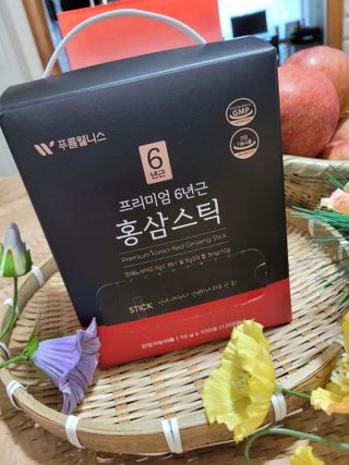 [푸름웰니스] 프리미엄 6년근 홍삼스틱 3mg x 100포 — 5점을 준 리뷰어가 2022년 3월 올린 사용 사진