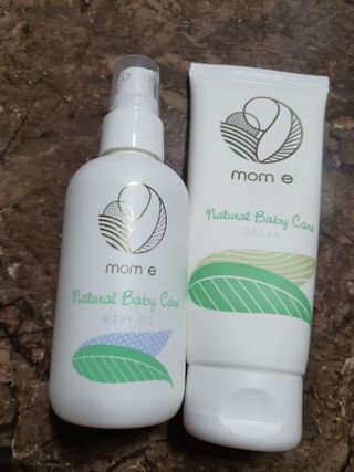 mom e 맘이 내추럴 베이비 케어 크림+바디오일 — 3.5점을 준 리뷰어가 2021년 1월 올린 사용 사진