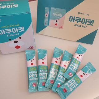 펫시랩 반려견용 액상 프리바이오틱스 아쿠아펫 — 4.5점을 준 리뷰어가 2021년 1월 올린 사용 사진