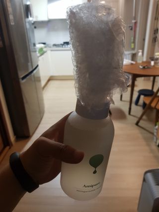 아미퓨어 [라이브] 피부장벽 강화를 위한 머랭 버블 클렌저 천연계면활성제로 온가족 사용가능 — 5점을 준 리뷰어가 2021년 6월 올린 사용 사진