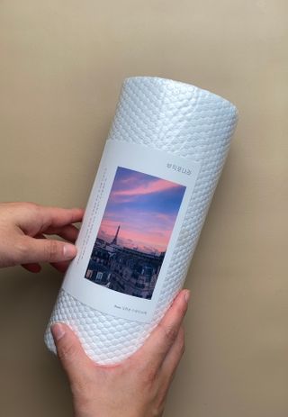 부직포나라 중금속유해물질ZERO 뜯어쓰는 주방 일회용수세미 60매 2매 — 4점을 준 리뷰어가 2022년 11월 올린 사용 사진