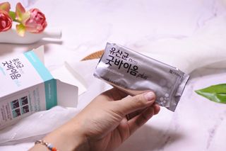 프리마인 유산균 국가지정연구소 선정, 살아있는 생유산균 200억 마리의 힘. 유산균n굿바이옴플러스 — 5점을 준 리뷰어가 2021년 10월 올린 사용 사진