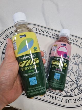 더그레잇티 콤부차 [매일유업] 더그레잇티 44kcal 콤부차 300ml *12개입 (오리지널 6개+베리리치 6개) — 5점을 준 리뷰어가 2023년 7월 올린 사용 사진