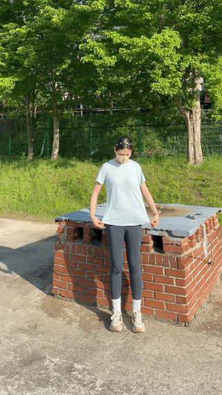 [딕시] dxxy 딕시 리프레시 퍼펙트® 숏 슬리브 — 5점을 준 리뷰어가 2022년 5월 올린 사용 사진