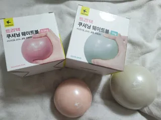 트라택 쿠셔닝 웨이트볼 0.5kg + 1kg SET — 4점을 준 리뷰어가 2022년 5월 올린 사용 사진
