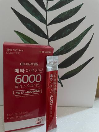 메타아르기닌 GC녹십자웰빙 메타 아르기닌 6000 플러스 오르니틴 — 4.5점을 준 리뷰어가 2022년 5월 올린 사용 사진