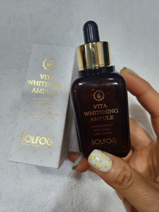 소담스퀘어 상암 솔포그 비타민 화이트닝 앰플 50ml 안티에이징 항산화 가미 잡티 트러블 세라마이드 — 5점을 준 리뷰어가 2022년 11월 올린 사용 사진