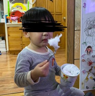 젤리벨리 솜사탕 2종-딸기치즈케이크, 바닐라 — 5점을 준 리뷰어가 2021년 12월 올린 사용 사진