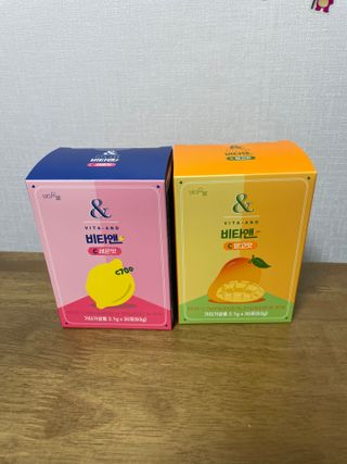 비타앤C 레몬맛, 망고맛 — 5점을 준 리뷰어가 2021년 5월 올린 사용 사진
