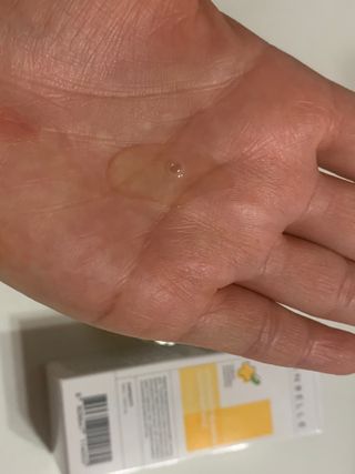 랑벨 비타 에너지 잡티 앰플 50ml 고농축 비타민, 저자극, 수분 촉촉, 미백 앰플 — 5점을 준 리뷰어가 2022년 4월 올린 사용 사진