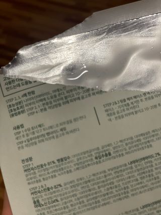 태그스킨 4스텝 주름개선 피부미백 영양 마스크팩 3개 세트(최신버전) — 5점을 준 리뷰어가 2022년 6월 올린 사용 사진