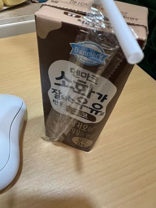 [구매평]덴마크 소화가 잘되는 우유로 만든 초코, 190ml, 24개 — 5점을 준 리뷰어가 2025년 2월 올린 사용 사진