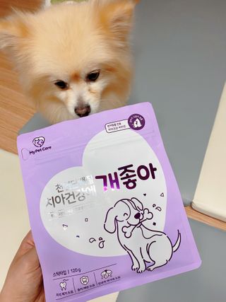 My Pet Care 천연단백질 치아건강에 개좋아 — 5점을 준 리뷰어가 2021년 1월 올린 사용 사진