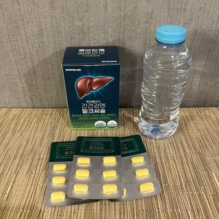 [경남제약헬스케어] 케어플러스 간건강엔 밀크씨슬 500mg 60정/2개월분/비타민B 5종+세레늄 — 5점을 준 리뷰어가 2024년 1월 올린 사용 사진