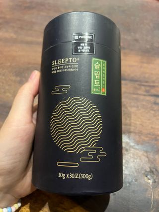 프리마인 자체 기업부설 연구소에서 찾아낸 건강한 수면의 비밀.  슬립토 플러스 30포 — 3.5점을 준 리뷰어가 2022년 5월 올린 사용 사진