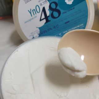 요그앤오트 그릭요거트 24 150g +  그릭요거트 48 150g + 블루베리 콤포트 — 5점을 준 리뷰어가 2022년 6월 올린 사용 사진