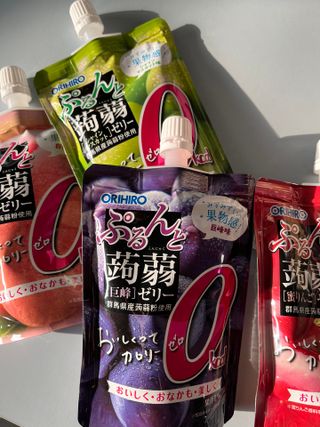 ORIHIRO 오리히로 곤약젤리 제로칼로리 130g 4종 4팩(맛별로 1팩씩) — 4점을 준 리뷰어가 2023년 3월 올린 사용 사진