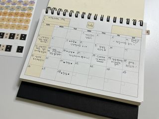 리훈 곰부 세우는 체크리스트 위클리 탁상 플래너 주간 일주일 계획표 — 5점을 준 리뷰어가 2023년 2월 올린 사용 사진