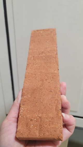 [신흥산업] 붙이는 벽돌 황토 파벽돌 230mm 45장,  욕실 인테리어 실내장식 셀프인테리어 — 5점을 준 리뷰어가 2023년 6월 올린 사용 사진