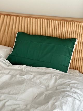 의식주의 비건 인증 오가닉 순면 베개 커버 레이어 커플 세트 — 5점을 준 리뷰어가 2023년 3월 올린 사용 사진