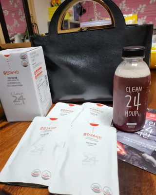 클린24시간 1BOX(5포) + 전용보틀(500ml) — 5점을 준 리뷰어가 2022년 10월 올린 사용 사진