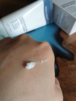 더마포레스트 마데카소사이드 리페어 크림 / 캐비아추출물 병풀추출물 시카케어 미백 주름개선 — 5점을 준 리뷰어가 2021년 6월 올린 사용 사진