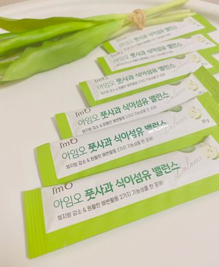 아임오 풋사과 식이섬유 밸런스 젤리 14포 — 4.5점을 준 리뷰어가 2021년 10월 올린 사용 사진