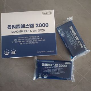 바른비타민 옵티엠에스엠2000 1박스 60포 관절 연골 복합건강기능식품 — 5점을 준 리뷰어가 2021년 6월 올린 사용 사진