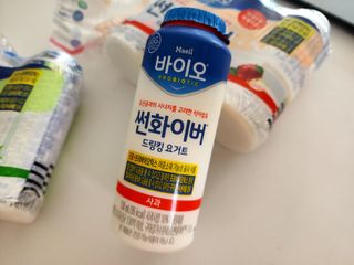 LIVE 매일바이오 썬화이버 드링킹 요거트 — 5점을 준 리뷰어가 2022년 8월 올린 사용 사진